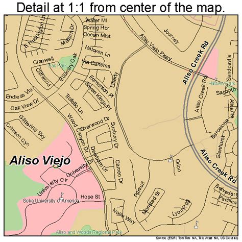 Aliso Viejo California Street Map 0600947