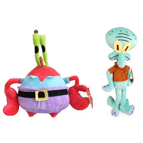 Mr Krabs Crab Squidward High Quality Plush Stuffed Spongebob