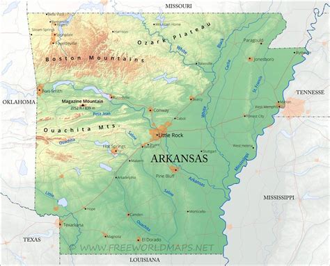 Map Of Arkansas Arkansas Maps