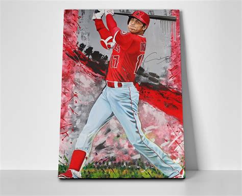 Shohei Ohtani Painting Poster Or Canvas Etsy