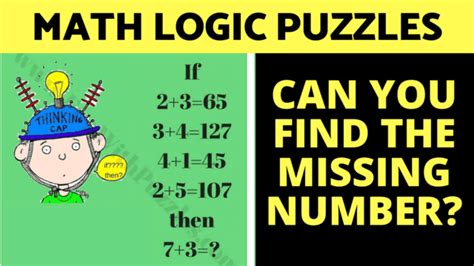 Math Logic Puzzles For Adults Mind Cracking Questions