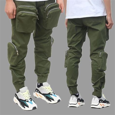 Multiple Cargo Big Zipper Pockets Pants Pocket Pants Cargo Pants Style Pants