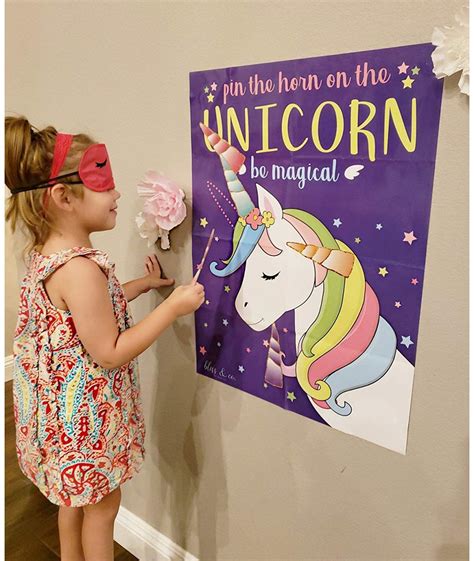 Pin The Horn On The Unicorn Game Pin The Horn On The Unicorn Unicorn