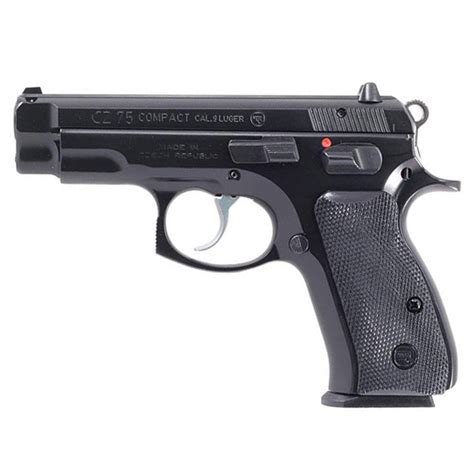 Cz Pistol 75 Compact Black Cal 9mm 15 Rds 18389 Mm Bbl Steel Frame