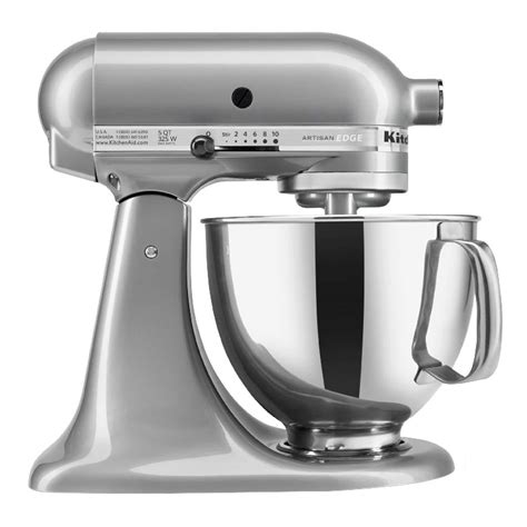 Kitchenaid is always finding new ways, new colors, and new features to insure you can do more in. KitchenAid KSM150PSMC Metallic Chrome Artisan Series 5 Qt ...