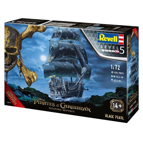 Revell Pirates Of The Caribbean Black Pearl Model Kit Level 5 Scale 172