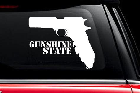 Gunshine State Gun Shine State Decal Fl Decal Florida Decal Florida
