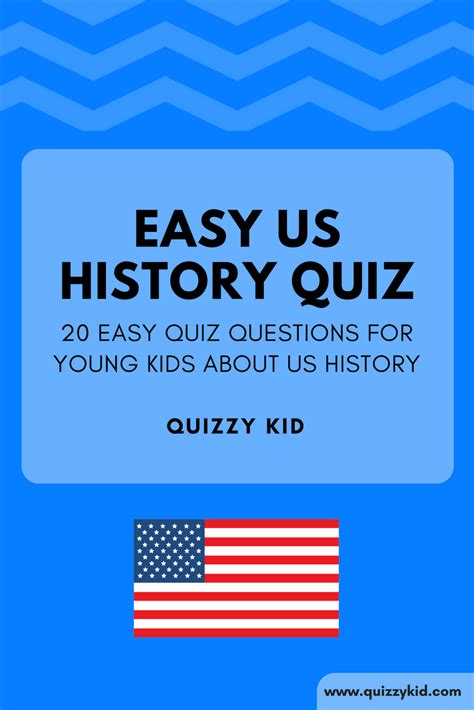 Easy American History Trivia Quizzy Kid History Quiz History