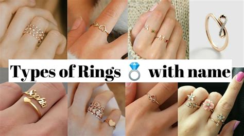 Types Of Rings With Names Latest Ring Designs Name Rings For Girls
