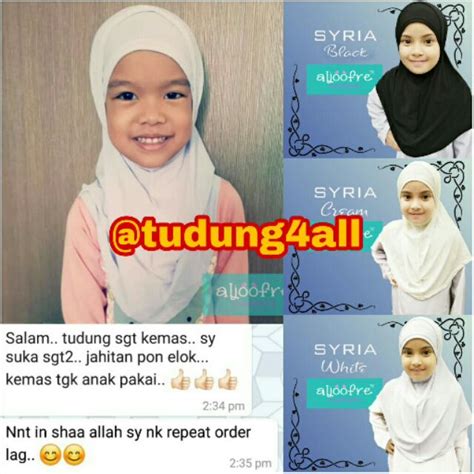 Check spelling or type a new query. ALJOOFRE Tudung Syria Sekolah & Tadika (Putih Hitam ...