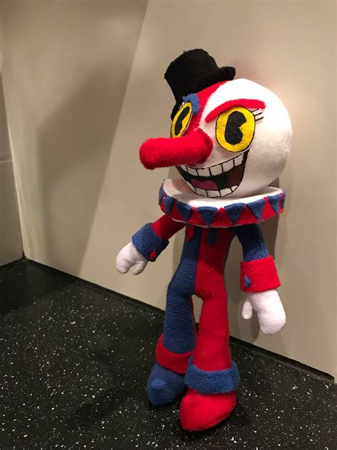 Beppi The Clown Plushie Cuphead With Squeaker Etsy