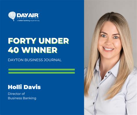 Forty Under 40 Winner 1 Day Air Credit Union