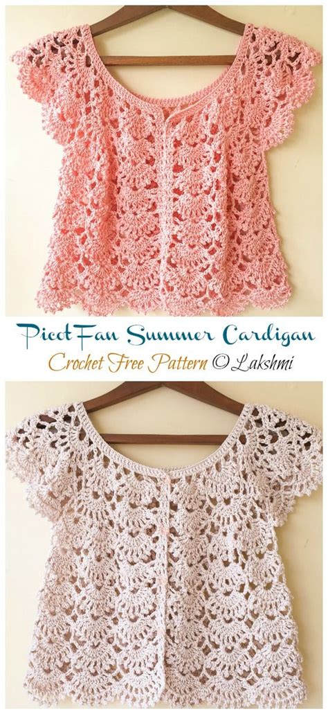 This crochet bomber jacket features signature balloon sleeves with a chunky ribbed hem. Short Sleeve Lace Cardigan Crochet Free Patterns - Crochet ...