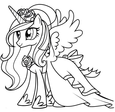 My Little Pony Princess Cadance Coloring Pages
