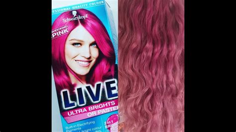 Schwarzkopf Live Ultra Brights 093 Shocking Pink Hair RÓŻowe WŁosy W Domu Kącik Anity Youtube