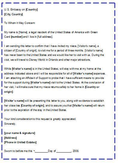 Carta De Invitación Para Visa Americana Trámites Y Requisitos