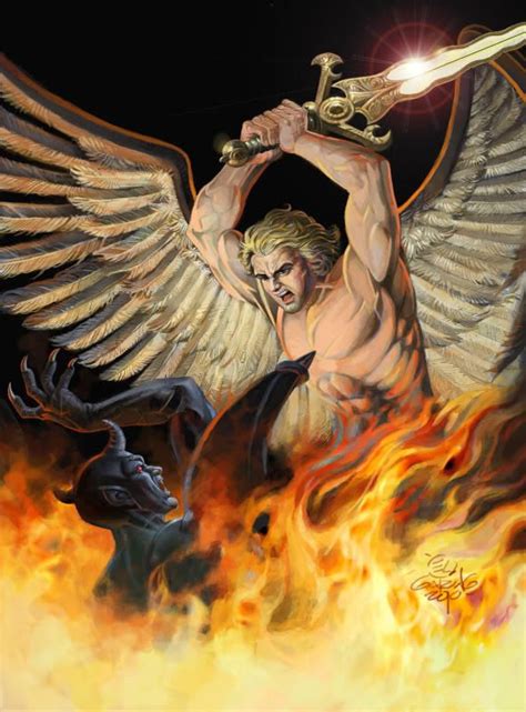 El Demon And Angel2 By Elshazam On Deviantart Archangels Prophetic