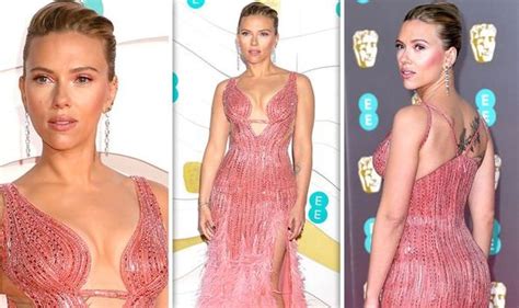 Scarlett Johansson Spills Out Of Boob Baring Gown As Her Curves Steal Spotlight At Baftas