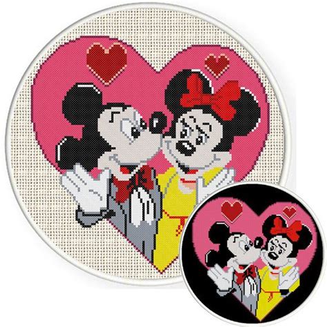 Vind fantastische aanbiedingen voor cross stitch mickey. Cross stitch pattern Mickey and Minnie. (#P- 0010 ...