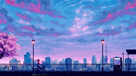 Aesthetic Anime Sky Wallpapers Wallpaper Cave