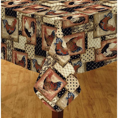Check out our 90 inch round tablecloth selection for the very best in unique or custom, handmade pieces from our tablecloths shops. Elrene Home Fashions Vintage Rooster 70" Round Vinyl ...