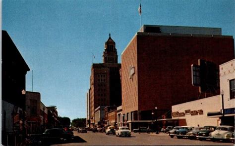 Vintage Postcard Downtown Rochester Minnesota Looking West On Nd