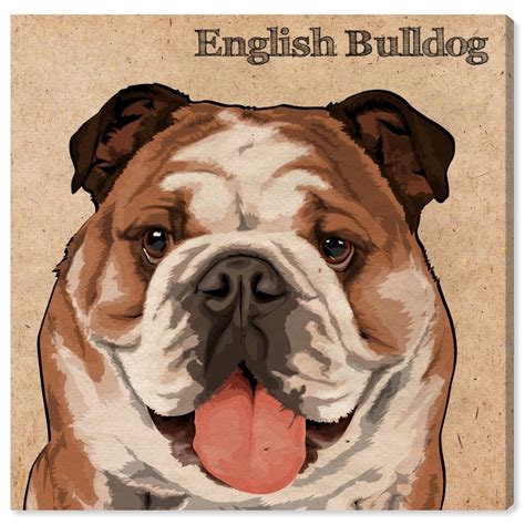 Runway Avenue Animals Wall Art Canvas Prints English Bulldog Dogs And