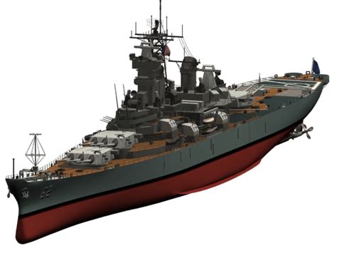 Uss New Jersey Bb 62 Battleship 3d Model 3dsmax Files Free Download