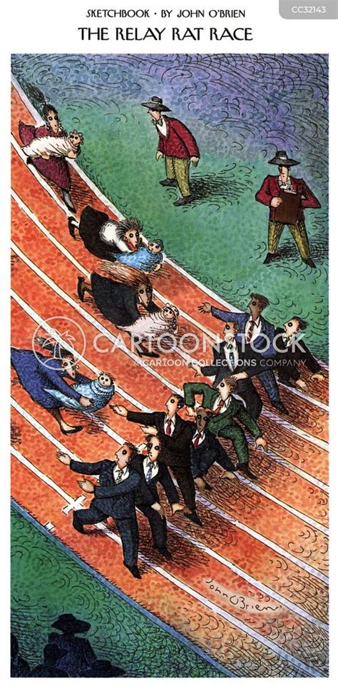 Relay Race Cartoons And Comics Funny Pictures From Cartoonstock