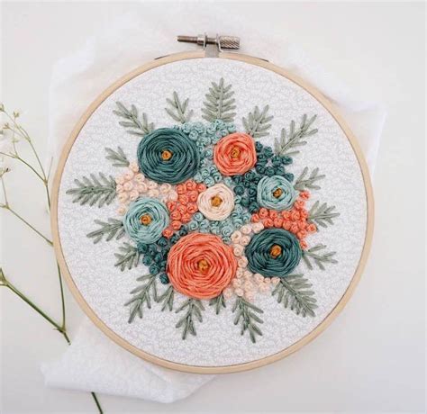 Deshilachado Bordados De Flores Flower Embroideries