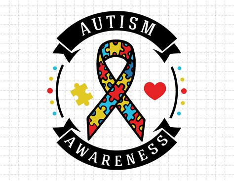 Autism Ribbon Svg Puzzle Piece Svg Autism Support 2nd April Etsy