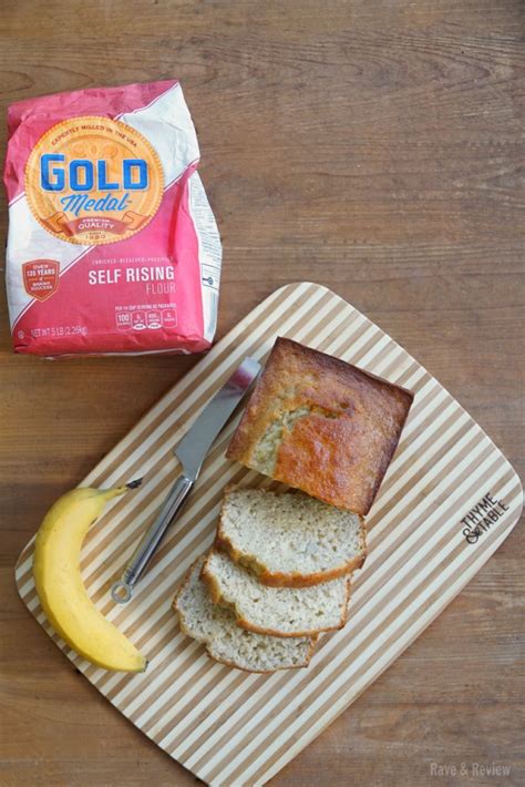 I used this recipe and it worked perfect. The very best banana bread with self-rising flour - Rave & Review