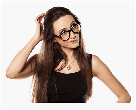 Girl Scratching Her Head Hd Png Download Kindpng