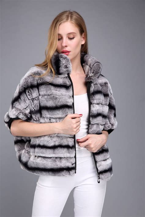 rex rabbit fur chinchila jacket usd168 many more fur models please contact us eileenhou