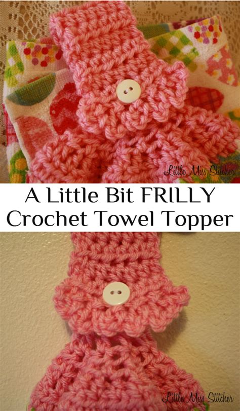 Little Miss Stitcher: A Little Bit Frilly Crochet Towel Topper
