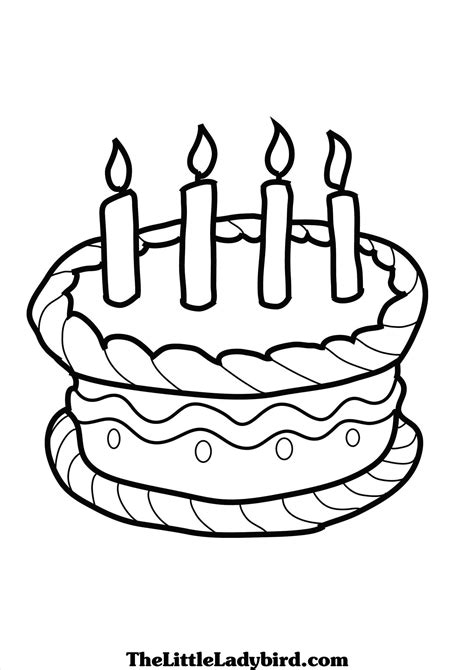 Happy Birthday Cake Clip Art ~ Easy Drawing Cool