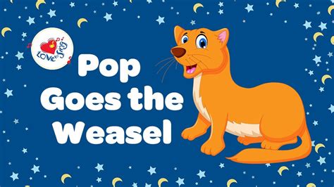 Pop Goes The Weasel Lyrics Nursery Rhymes With Lyrics Youtube