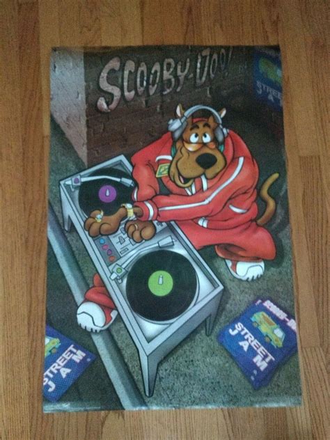 Scooby Doo Poster Dj Hip Hop Street Jam 34 By 22 B7 Ebay