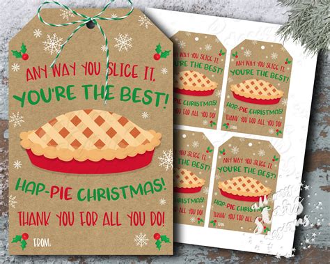 Printable Any Way You Slice It Youre The Best Hap Pie Etsy Canada