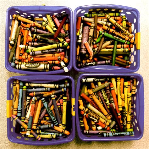 Crayons In My Kindergarten1st Grade Classroom At Church Flickr