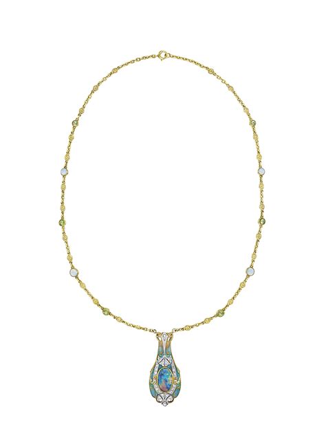 Phillips Ny060212 Tiffany And Co An Art Nouveau Black Opal Diamond