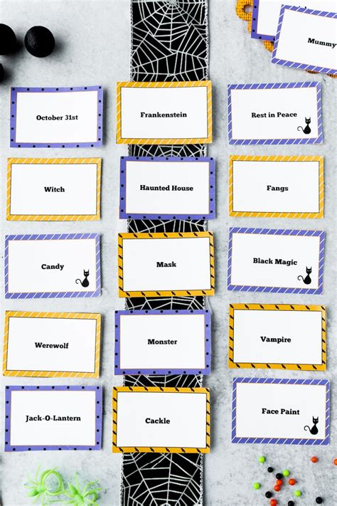 Halloween Charades 135 Words Play Party Plan