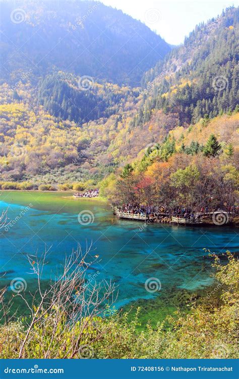 Five Flower Lakejiuzhaigounorth Of Sichuan Province China Stock