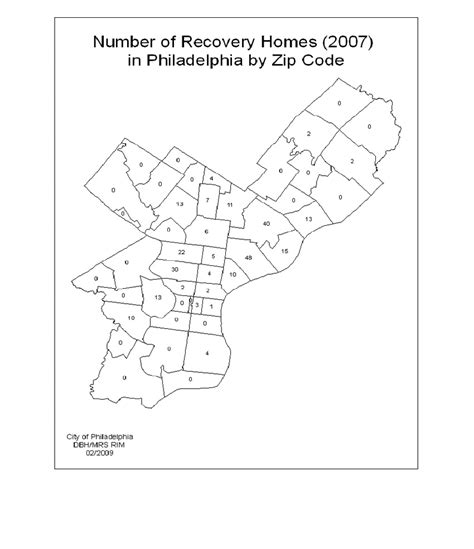 Philadelphia Area Zip Codes Map