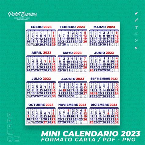 Calendario 2023 A Imprimir Licencia Carro Dtop Cesco Digital Marbetes