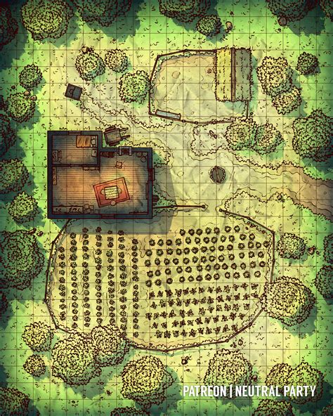 Oc Art Small Farm Battlemap Rdnd