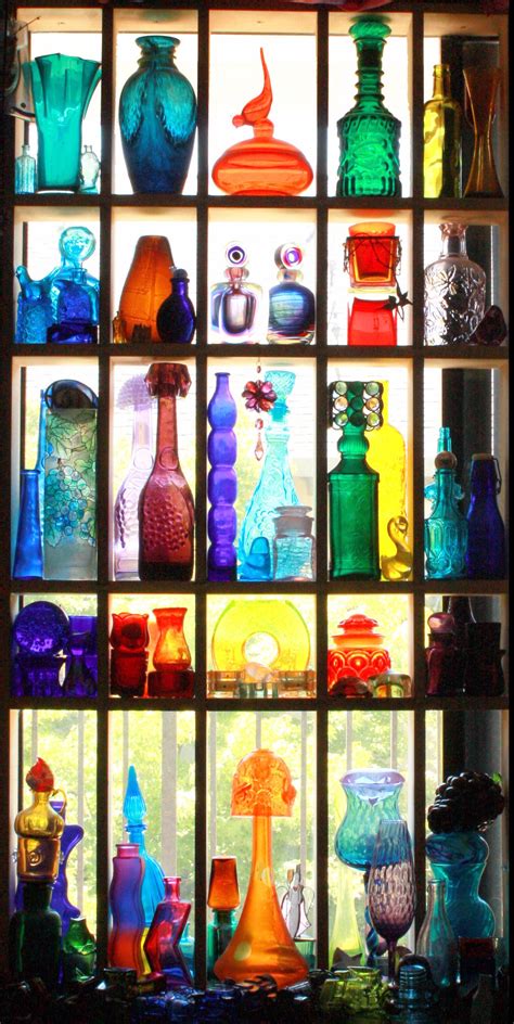 Colored Glass Shelves