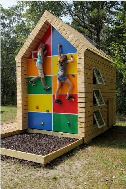 61 Ideas Diy Outdoor Kids Playhouse Climbing Wall For 2019 Climbing