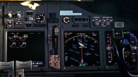 Not too different from today's 737ngs. Boeing 737 Flight Deck @ 41,000 Feet HD - YouTube
