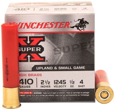 Winchester 410 Gauge 410 Ga 25 12oz 4 Shot Per 25 X414 25715